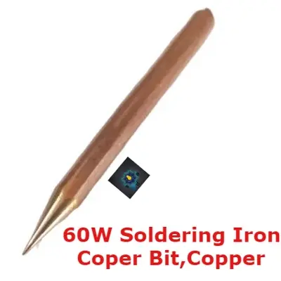 Picture of 60W Soldering Iron Coper Bit, Copper Tip, Copper Soldering Tip- 60W (Gold)