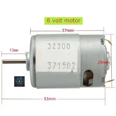 Picture of 6 Volt high Speedy and high Energetic DC Motor (Silver)