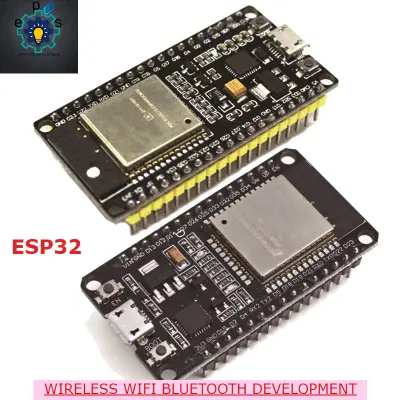 Picture of ESP32 ESP-32 ESP32S ESP-32S CP2102 Wireless WiFi Bluetooth Development Board Micro USB Dual Core Power Amplifier Filter Module (Black)