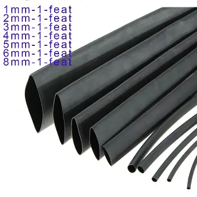 Picture of Heat Shrink Tube (1 mm to 8 mm) Combo Pack, (Total 7 Feet) (Multicolor)