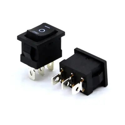 Picture of 1pcs-ON-OFF SWITCH- 250VAC/3A BLACK (Black)