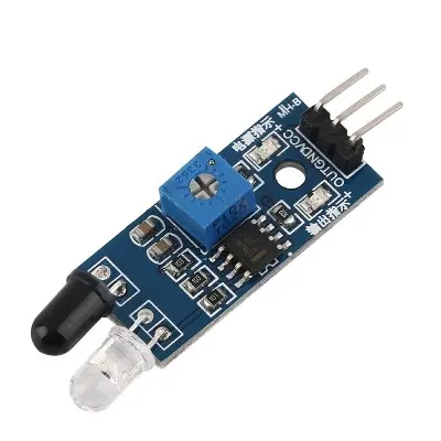 Picture of Infrared Obstacle Avoidance Sensor Reflection Photoelectric Sensor Module IR (Silver)