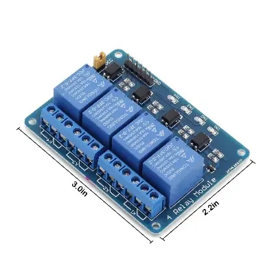 Picture of 4 Channel 5V Relay Module (Silver)