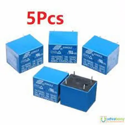 Picture of 5V 5-Pin Relay Power 10A (5pcs) (Silver)