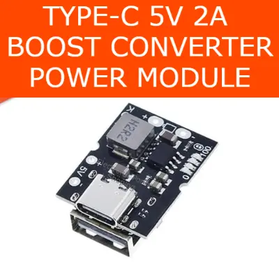 Picture of Power Bank Circuit Module Type-C USB 5V 2A Boost Converter Step-Up Power Module (Multicolor)