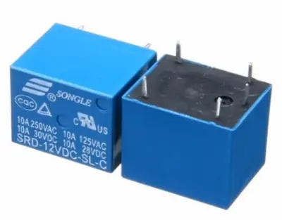 Picture of 12V DC Power Relay (SRD-12VDC-SL-C) 2-pcs