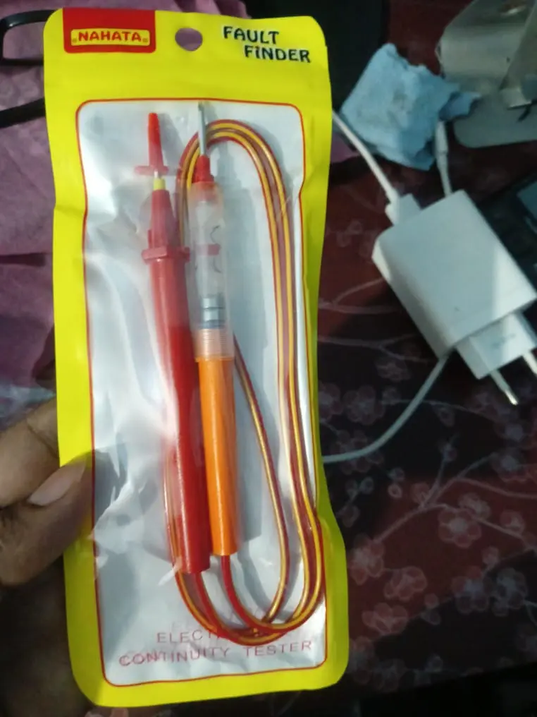 Picture of Nahata Fault Finder Electronic Continuity Tester with Button CellsAnalog Multimeter (Multicolor)