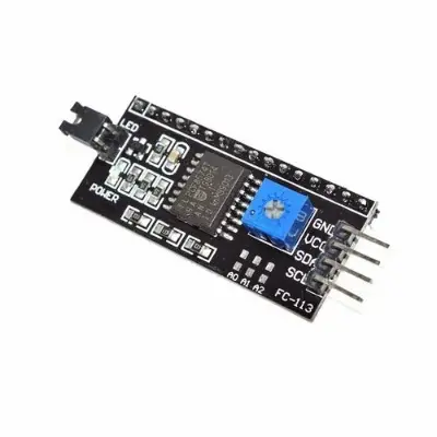 Picture of LCD module Blue Screen IIC I2C 1602 2004 for arduino 1602 2004 LCD UNO R3 mega2560 LCD1602 LCD2004 LCD1602+I2C (Black)