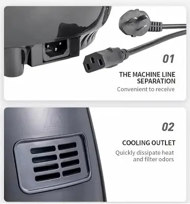 Picture of Electric Silver Crest Air Fryer for Making Health Quality Fried Chicken, Beef, Pizza 2400 Watt - 6 Liter