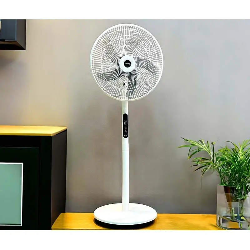 Picture of Amazon Remote Control AC/DC | Soundless Operation Rechargeable Fan (HT-AF15), White, Black