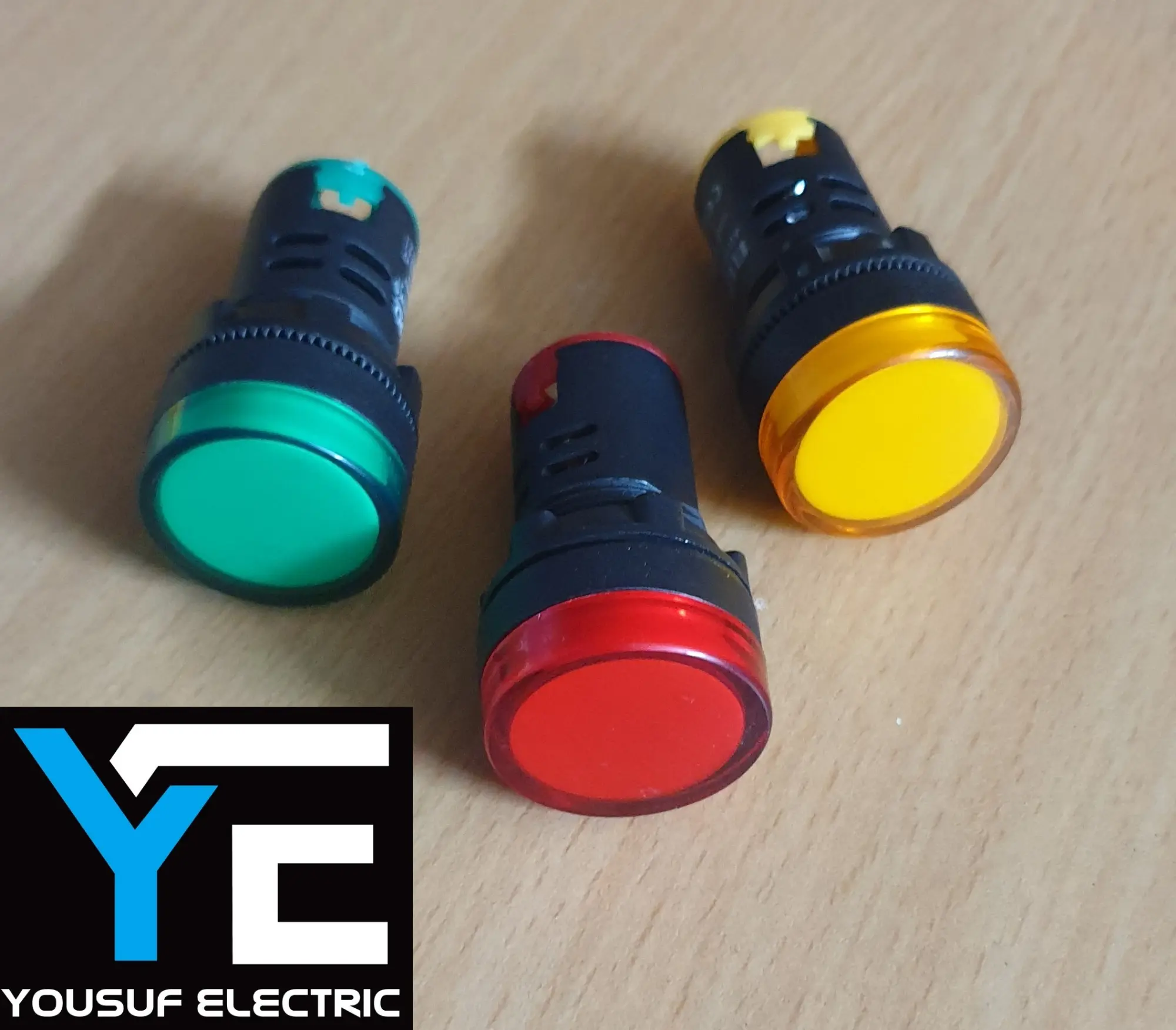 Picture of Indicator Light Panel lamp Indicating light Panel Indicator Lights 22mm AC 220V LED Panel Indicator Lights Lamp For Industry - Multicolor