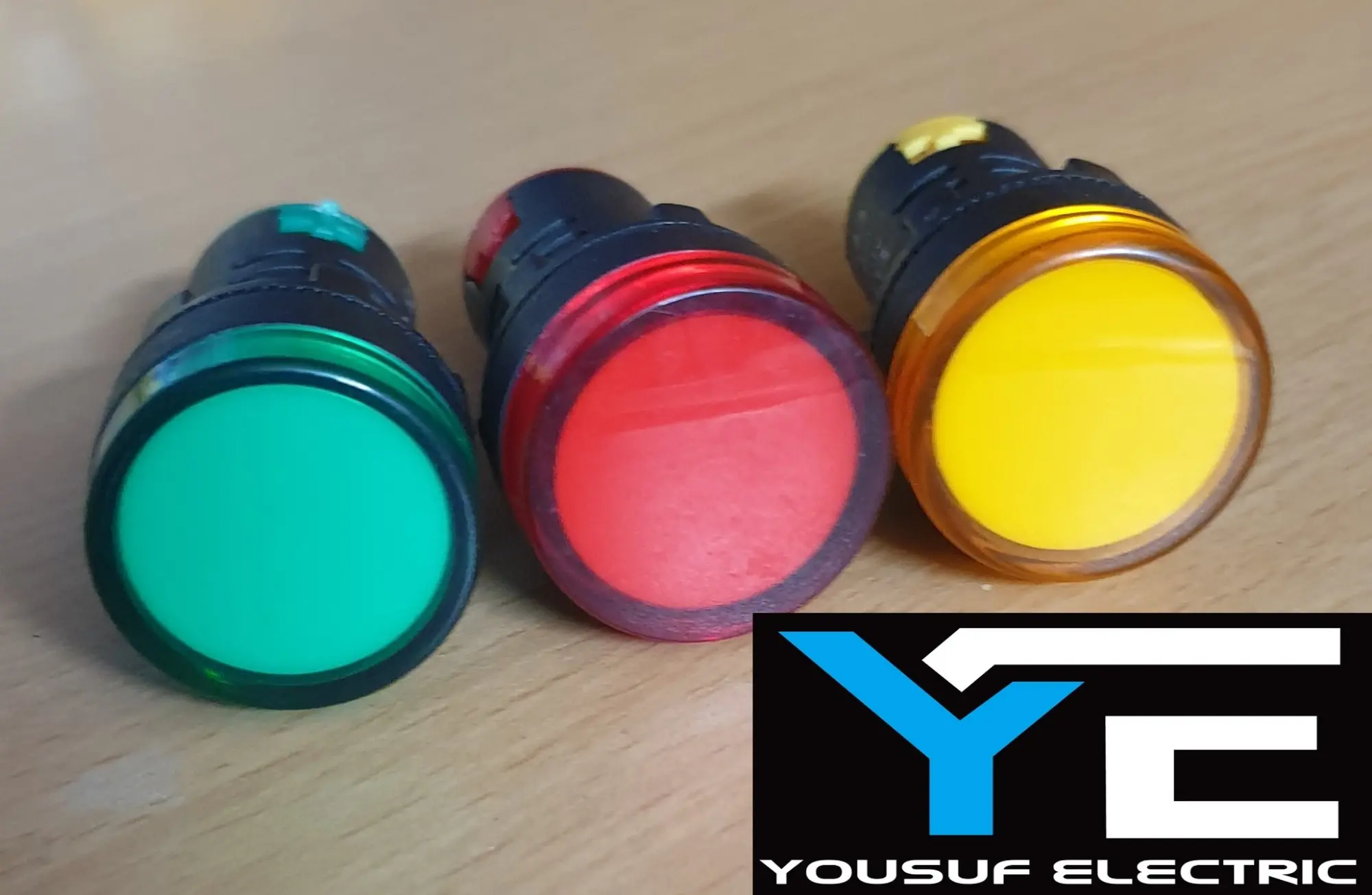 Picture of Indicator Light Panel lamp Indicating light Panel Indicator Lights 22mm AC 220V LED Panel Indicator Lights Lamp For Industry - Multicolor