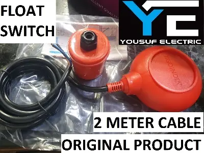 Picture of Jigo India Float Switch with Cable fluid Water Level sensor Controller, Septic System, Sump Pump, Water Level Controller - Red