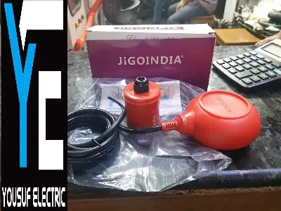 Picture of Jigo India Float Switch with Cable fluid Water Level sensor Controller, Septic System, Sump Pump, Water Level Controller - Red