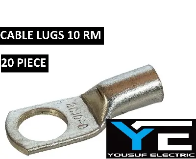 Picture of Cable lug china terminal ring lug connector clip 10 Rm copper 20 piece pack - Silver