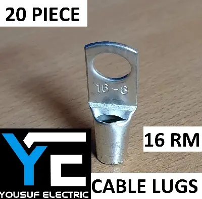 Picture of cable lug china 16rm terminal lug connector clip copper 20 piece pack - Silver