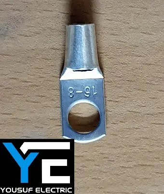 Picture of cable lug china 16rm terminal lug connector clip copper 20 piece pack - Silver