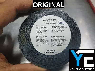 Picture of PIB SELF AMALGAMATING Tape 25mm Width 10M Length 2501 Self Amalgamating Tape For Perfect for Weatherproofing Cables Connections - Black