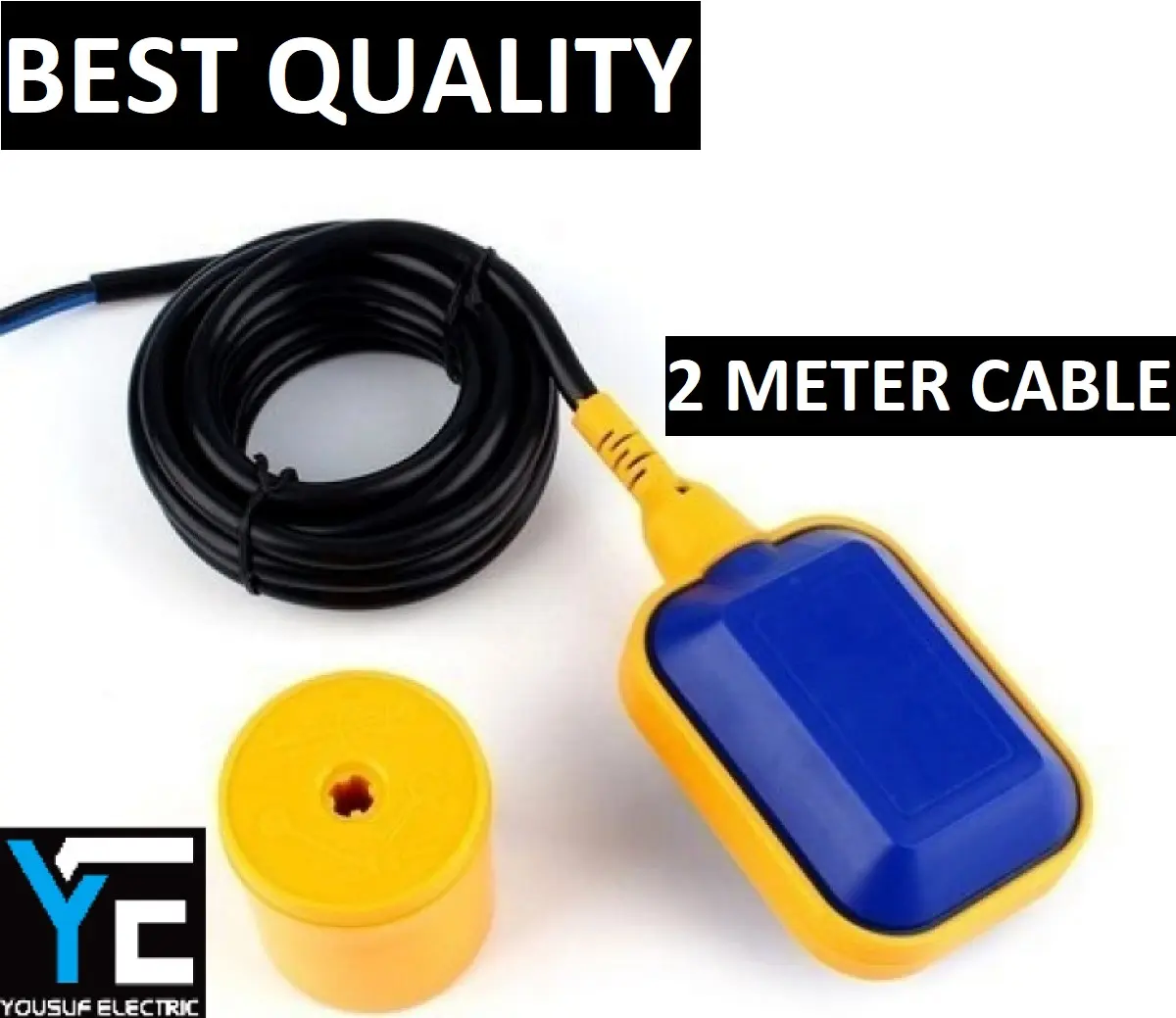 Picture of Float Switch Fluid Water Level Sensor Controller For Water Pump/Motor With Weight & cable Fully Automatic float level water controler switch - Blue