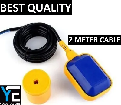 Picture of Float Switch Fluid Water Level Sensor Controller For Water Pump/Motor With Weight & cable Fully Automatic float level water controler switch - Blue