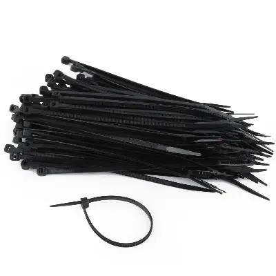 Picture of Cable tie 200mm (8inch) 1 packet (100 piece) Zip Wraps Strap Nylon Fastening Ring Loop Wire industrial 2000 mm Zip Tie