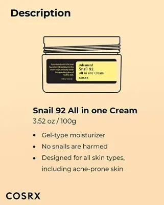 Picture of COSRX Snail Mucin 92% All-In-One Repair Cream 100gm