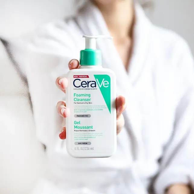 Picture of CeraVe Foaming Cleanser for Normal to Oily Skin – 236ml(White)