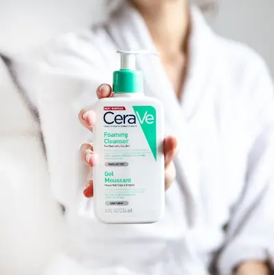 Picture of CeraVe Foaming Cleanser for Normal to Oily Skin – 236ml(White)