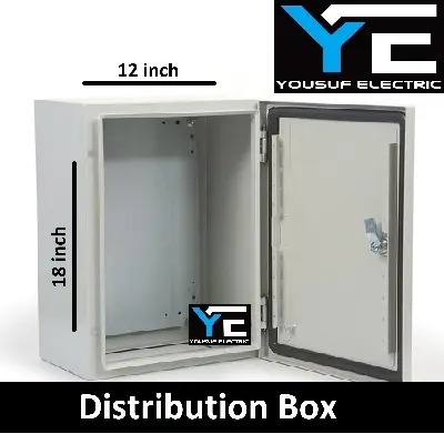 Picture of Distribution Box 18X12X6 Panel Box Sdb Box Db box mdb box steel box Board Industrial Box - Off White