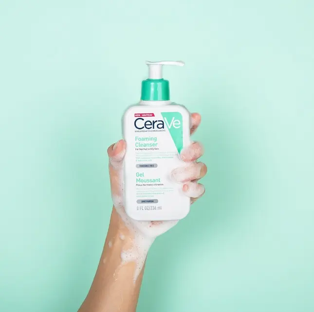 Picture of CeraVe Foaming Cleanser for Normal to Oily Skin – 236ml(White)