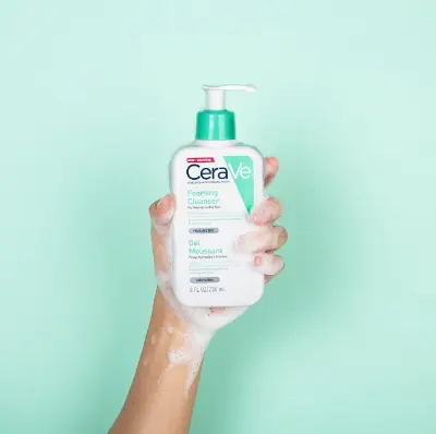 Picture of CeraVe Foaming Cleanser for Normal to Oily Skin – 236ml(White)
