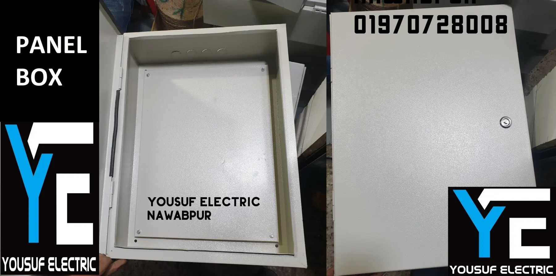 Picture of Distribution Box 18X12X6 Panel Box Sdb Box Db box mdb box steel box Board Industrial Box - Off White