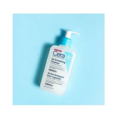 Picture of CeraVe SA Smoothing Cleanser | Salicylic Acid Face & Body Wash for Rough & Bumpy Skin 236ml(Transparent)