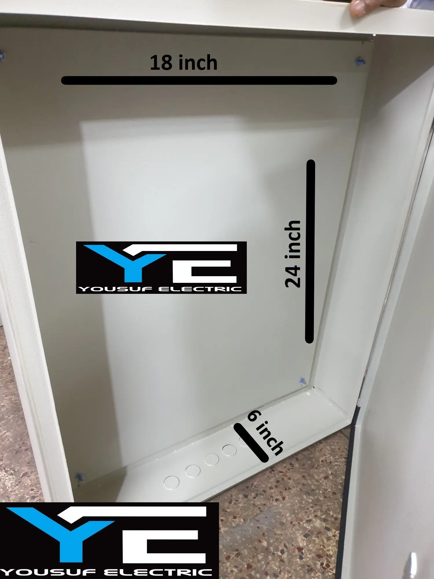 Picture of Distribution Box 24X18X6 Panel Box Sdb Box Db box mdb box steel box Board Industrial Box - Off White