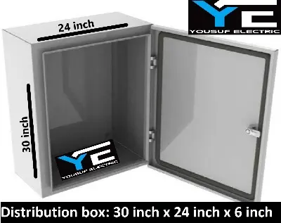 Picture of Distribution Box 30X24X6 Panel Box Sdb Box Db box mdb box steel box Board Industrial Box - Off White