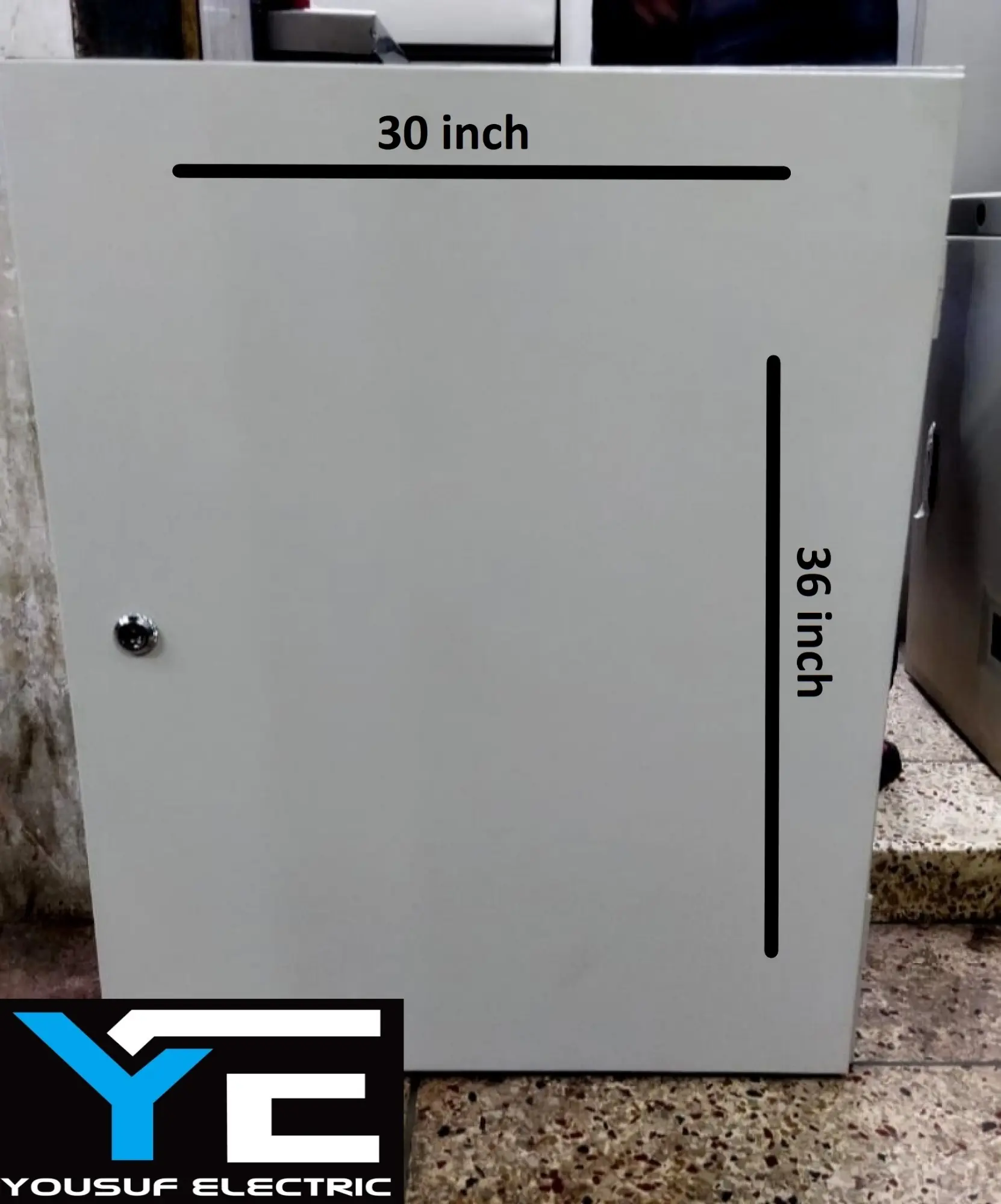 Picture of Distribution box 36x30x6 panel Box Sdb Box Db box mdb box steel box Board Industrial Box - Off White