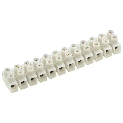 Picture of Terminal block 6 ampere connector 2 stick Electrical Wire Connector 6 Ampere - White