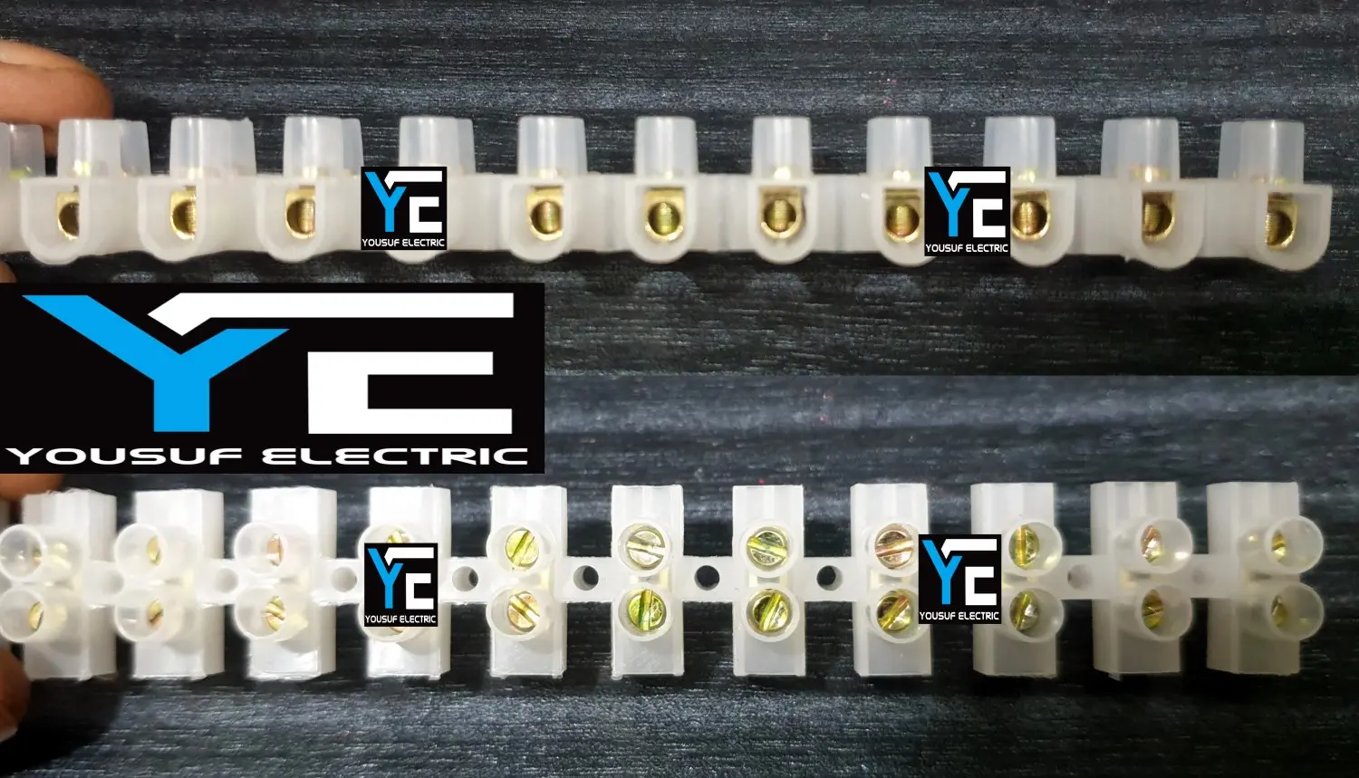 Picture of Terminal block 30 ampere connector 2 stick Electrical Wire Connector 30 Ampere - White