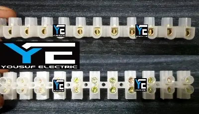 Picture of Terminal block 30 ampere connector 2 stick Electrical Wire Connector 30 Ampere - White