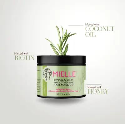 Picture of Mielle Rosemary Mint Hair Masque with Biotin – Strengthens, Hydrates & Promotes Growth 340gm