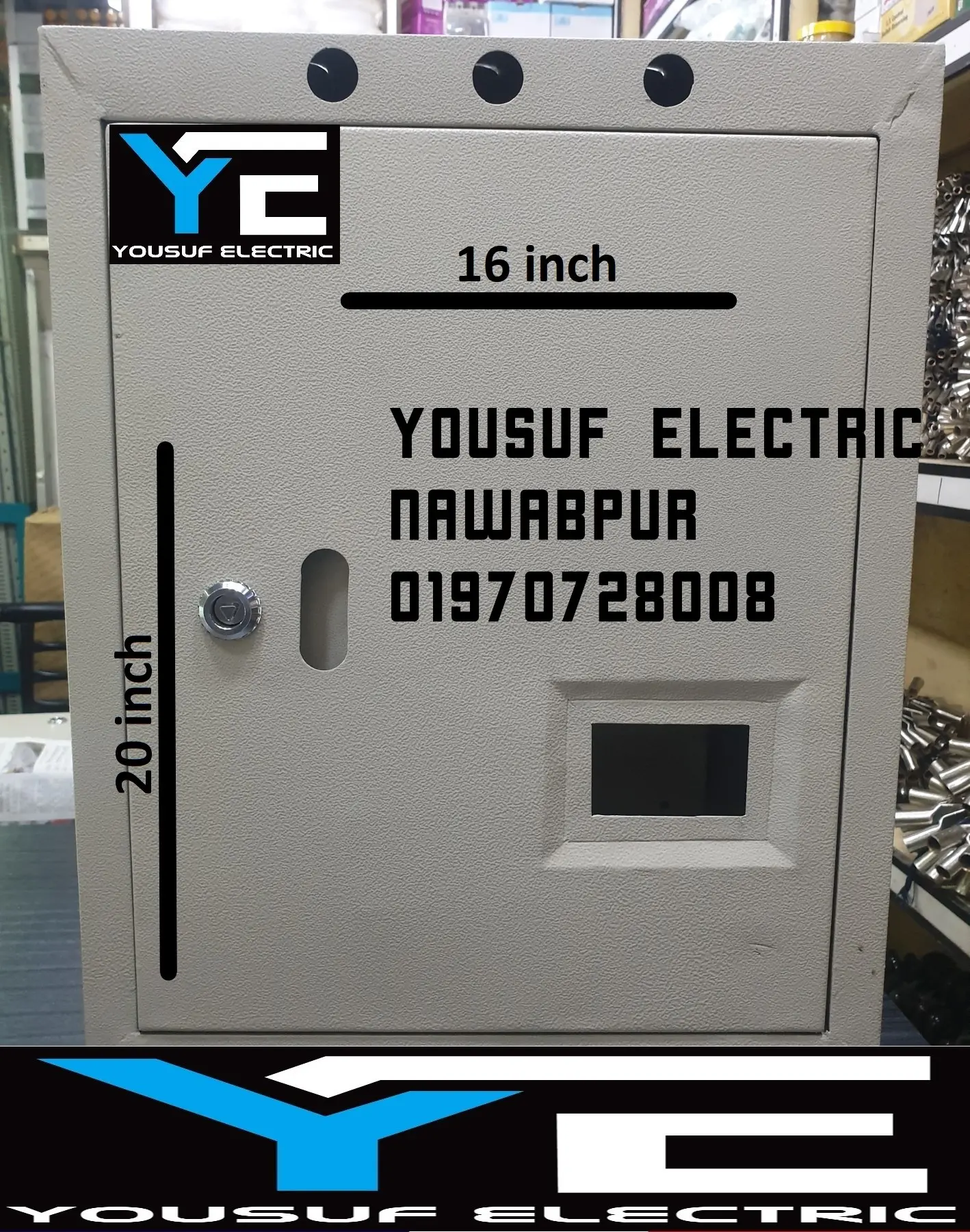 Picture of Distribution Box 20X16X5 Panel Box Sdb Box Db box mdb box steel box Board Industrial Box - Off White