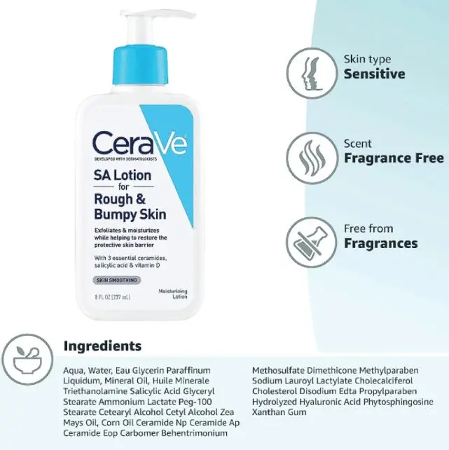 Picture of CeraVe SA Lotion for Rough & Bumpy Skin – 237ml