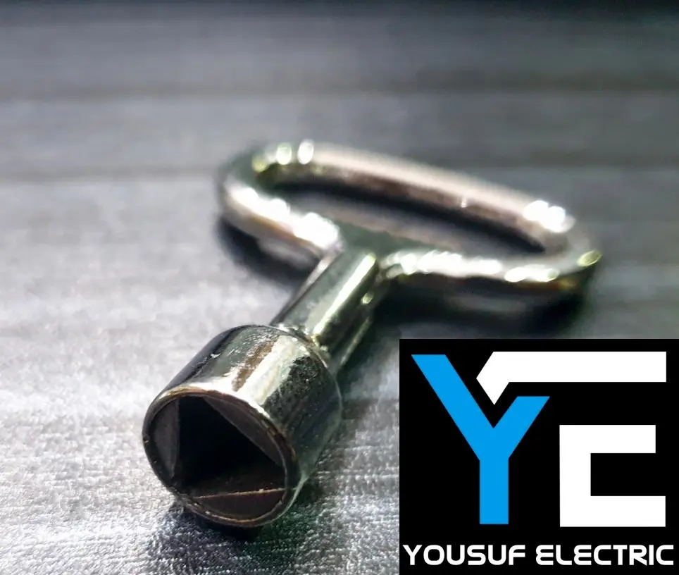 Picture of panel key distribution box key 2 piece packet - Silver