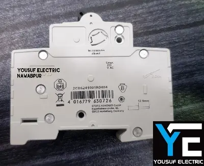 Picture of Abb Mcb 63 Ampere Dp High Grade China Miniature Circuit Breaker two Pole Double Phase - Power Bank Circuit - White