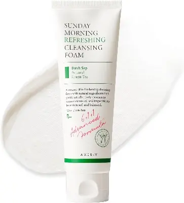 Picture of AXIS-Y Sunday Morning Refreshing Cleansing Foam – Gentle Daily Cleanser(120ml)(Off White)