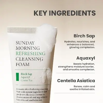 Picture of AXIS-Y Sunday Morning Refreshing Cleansing Foam – Gentle Daily Cleanser(120ml)(Off White)