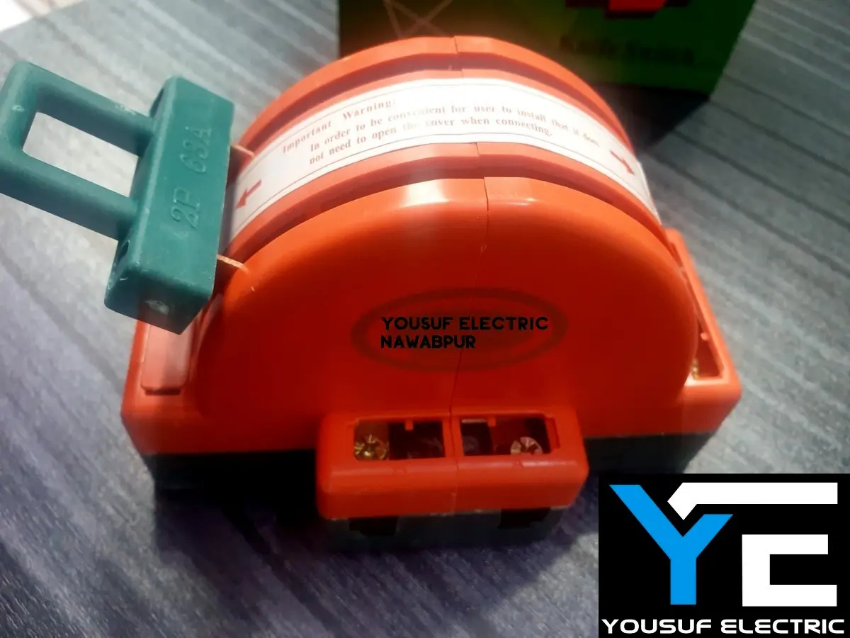 Picture of change over switch 2 pole 63a reverse forward switch on off switch - Orange