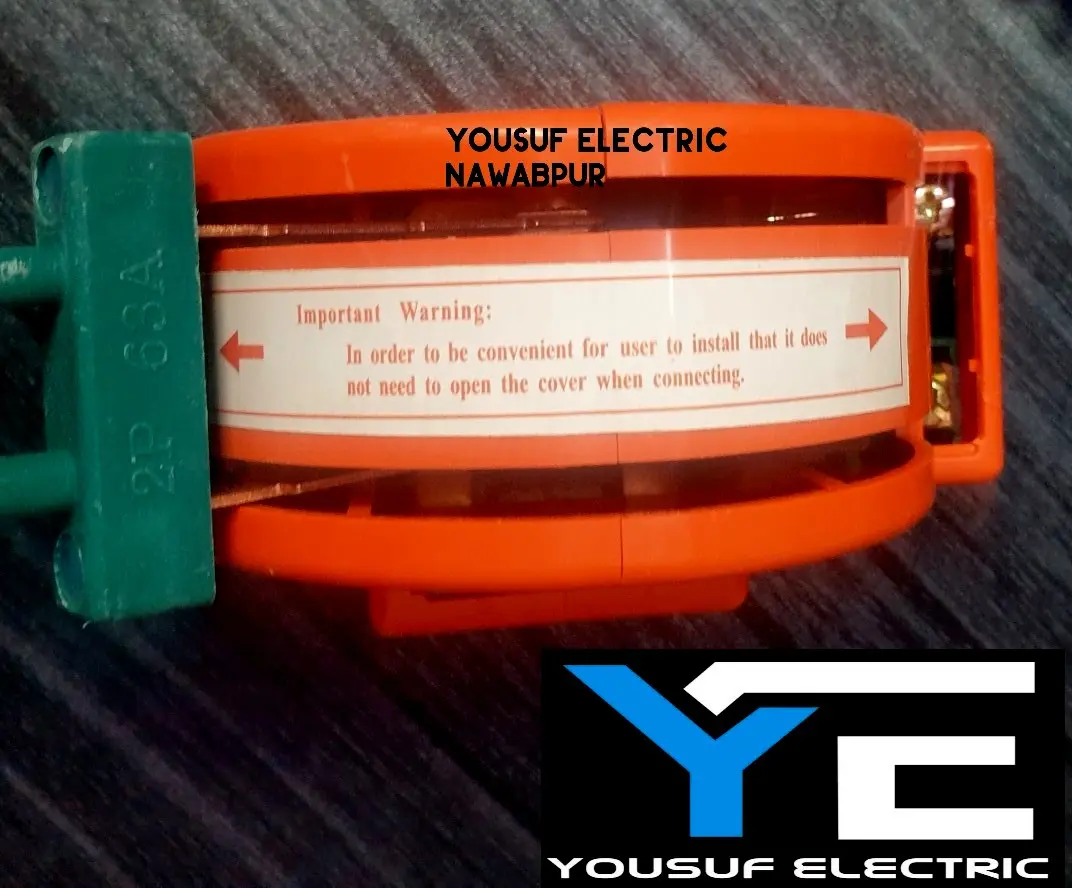 Picture of change over switch 2 pole 63a reverse forward switch on off switch - Orange