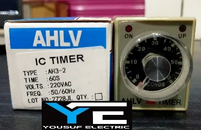 Picture of Time Relay Timer Adjustable 60 Seconds 8 Pin Ac 220V With Base - Power Bank Circuit - Grey