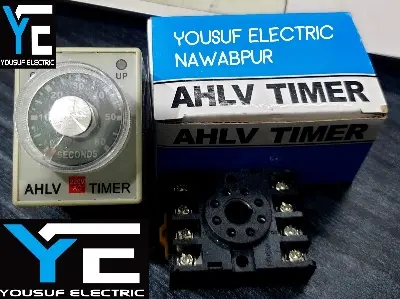 Picture of Time Relay Timer Adjustable 60 Seconds 8 Pin Ac 220V With Base - Power Bank Circuit - Grey